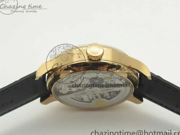 MIROTIME 0422 Thermal Portuguese Real PR Real Annual Calendar IW503501 RG ZF 1:1 Best Edition White Dial on Black Leather Strap A 7150